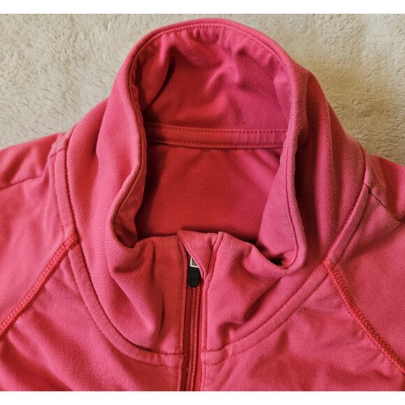 Victorias Secret VSX Sport Small Knockout Jacket Hot Pink Zip Ruched Thumb Holes - Picture 3 of 15